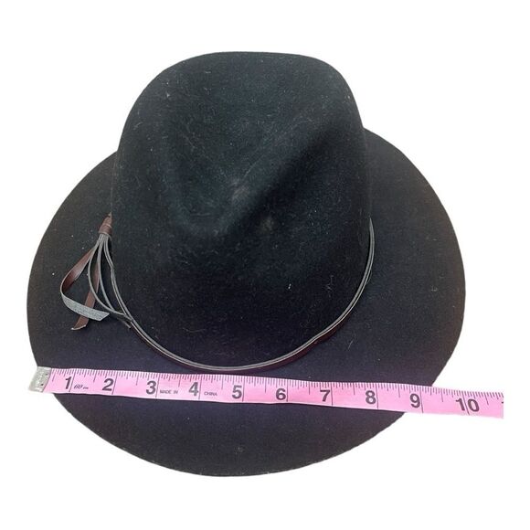 San Diego Hat Company Black Fedora Wool Felt Hat with Bow Trim One Size Classic - Picture 4 of 7